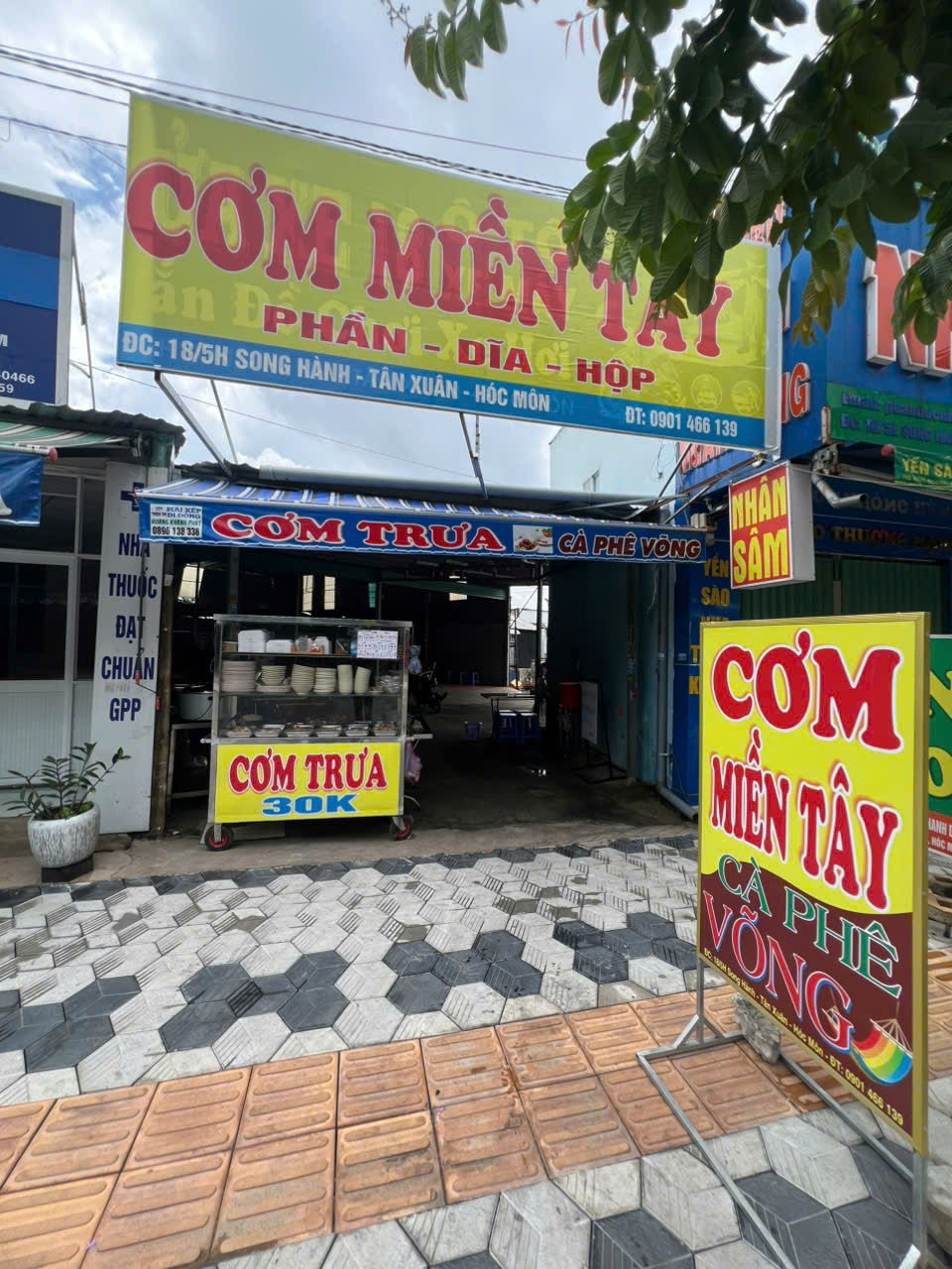 SANG NHƯỢNG QUÁN CAFE VÕNG + QUÁN CƠM – HÓC MÔN