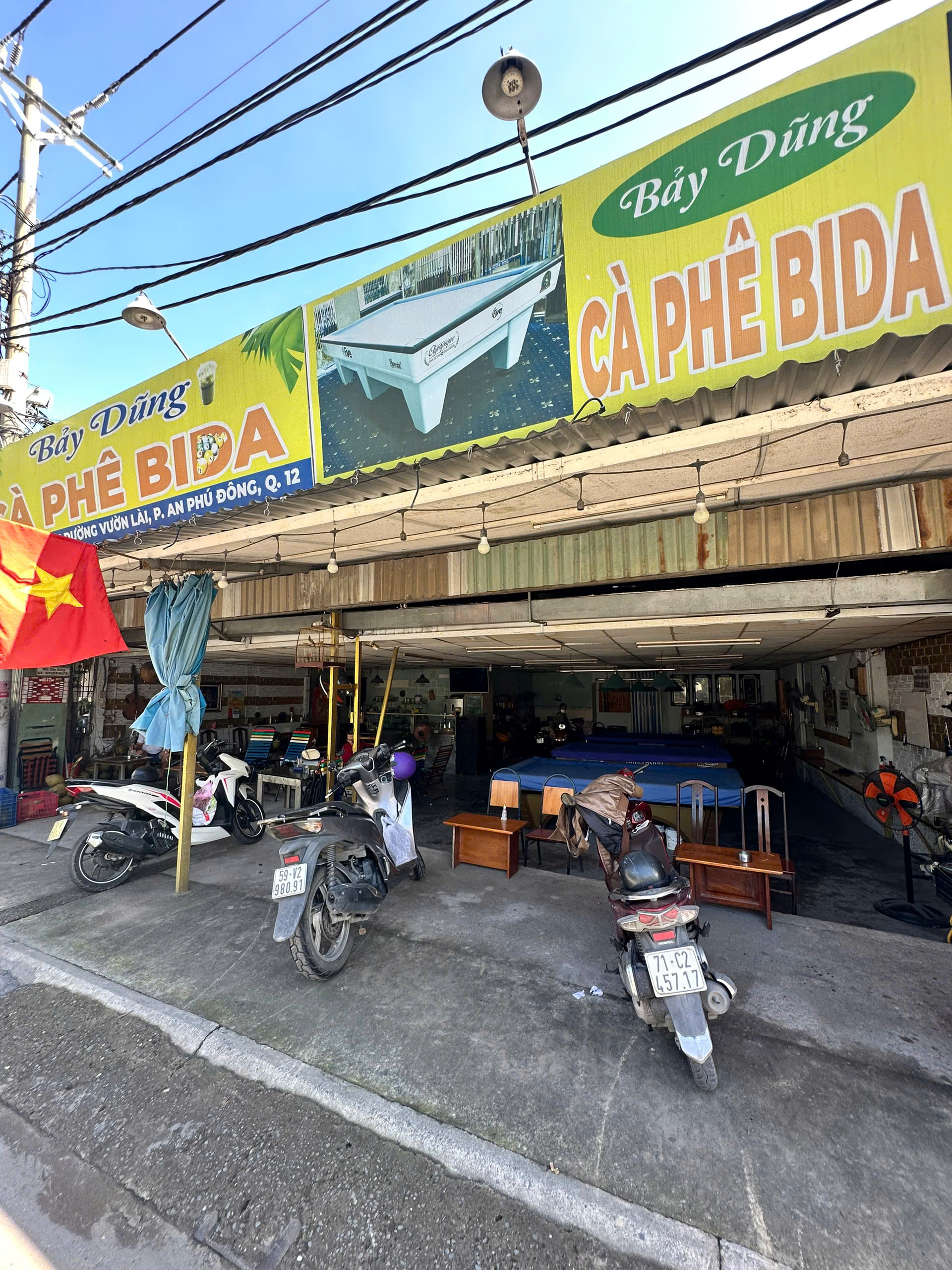 Sang quán cafe bida mặt tiền đường Vườn Lài – An Phú Đông, Quận 12