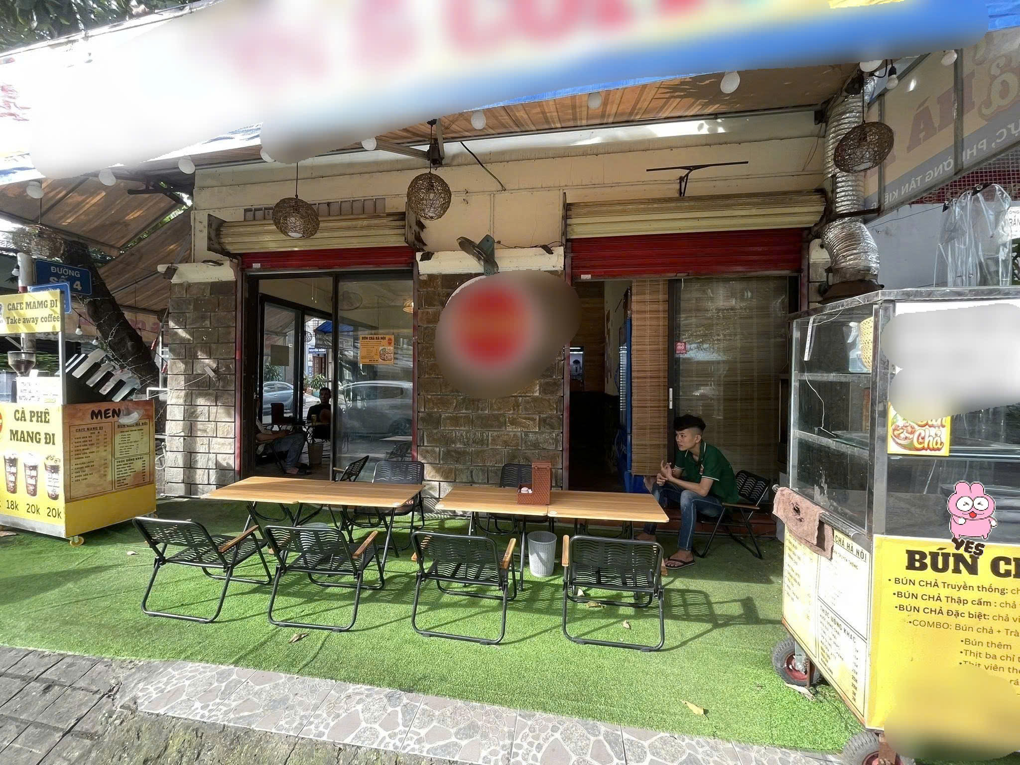 Sang nhanh quán cafe – bún chả góc 2 mặt tiền tại Tân Kiểng, Quận 7