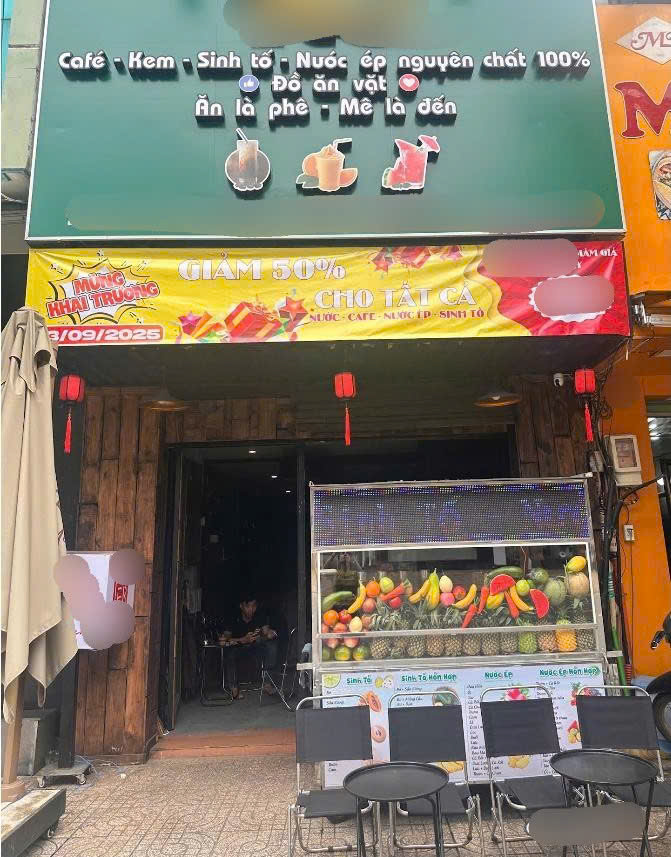 Sang quán cafe kết hợp ăn uống mặt tiền đường Tân Sơn Nhì, quận Tân Phú.